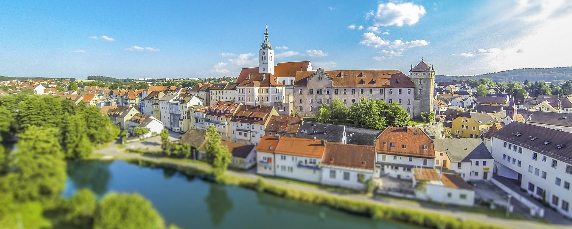 Blick auf die Stadt Neunburg vorm Wald 