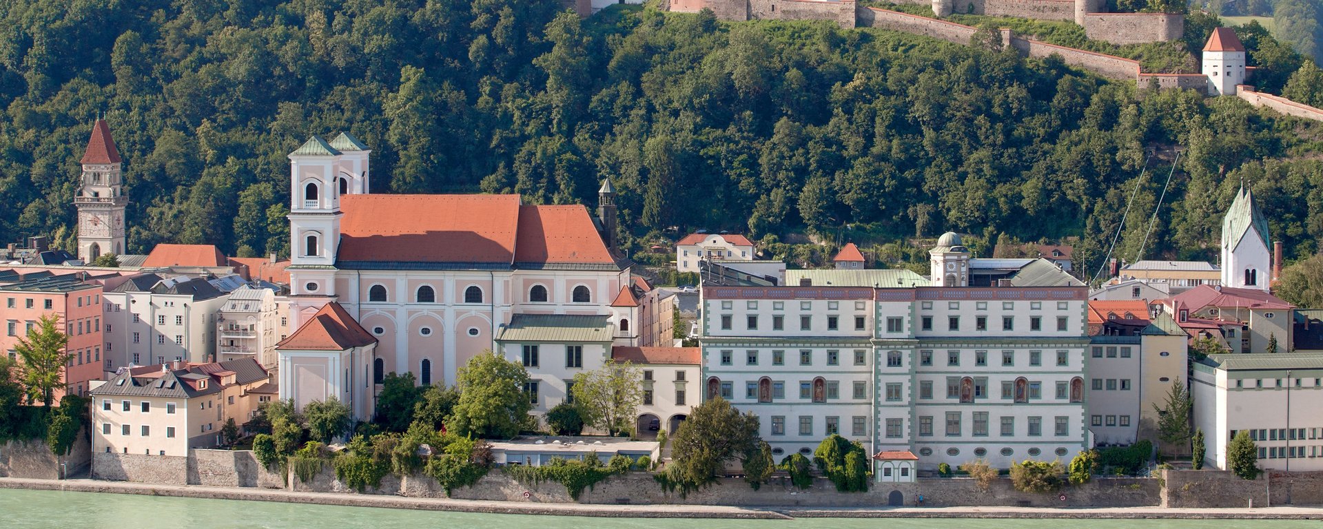 Stadtansicht Passau auf die Veste Oberhaus